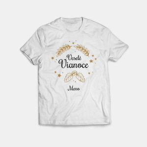 Rodinné vianočné tričko s menom - pánske