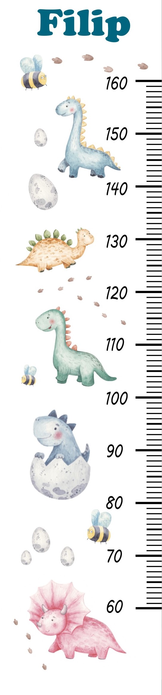 Personalizovaný rastúci meter - dinosaurus – Obrázok 3