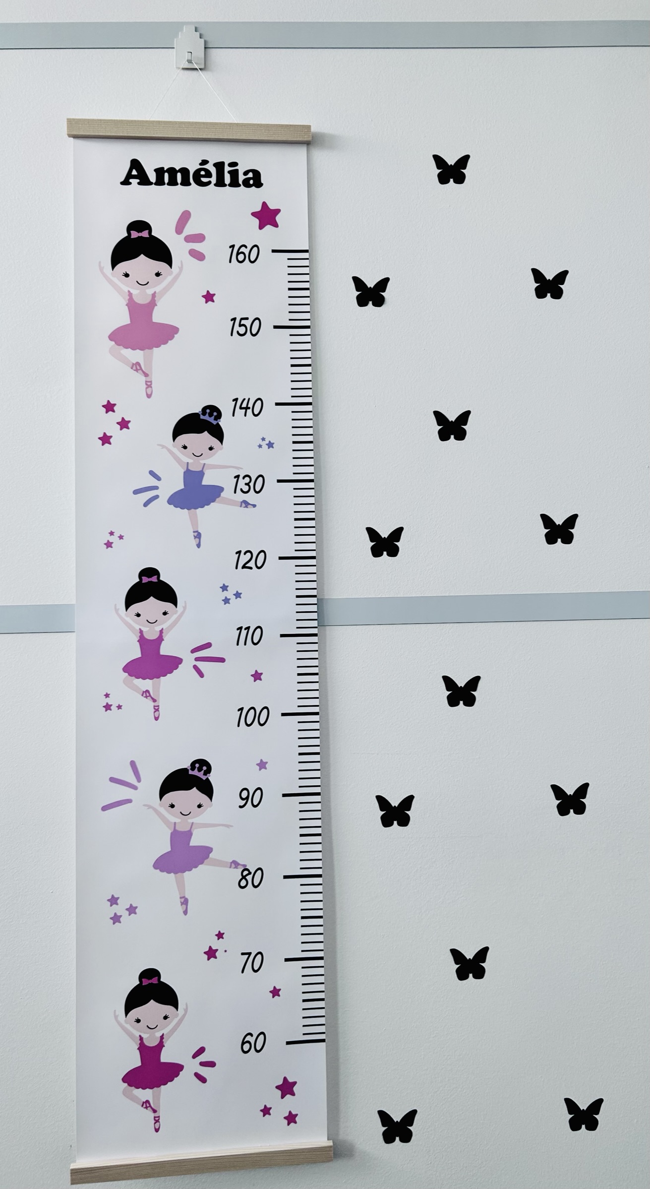 rastuci meter baletka a motyle
